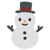 Bonhomme de neige sans neige - Noto Color Emoji