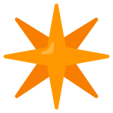 Étoile huit branches - Noto Color Emoji