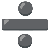 Signe diviser - Noto Color Emoji