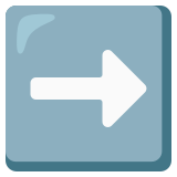 Flèche droite - Noto Color Emoji