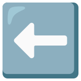 Flèche gauche - Noto Color Emoji