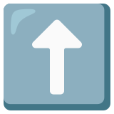 Flèche haut - Noto Color Emoji