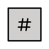 Touches : # - OpenMoji