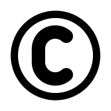 Symbole copyright - OpenMoji