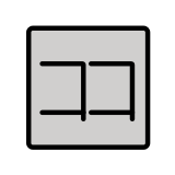 Bouton ici en japonais - OpenMoji