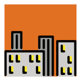 Ville au crépuscule - OpenMoji