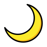 Croissant de lune - OpenMoji