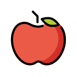 Pomme rouge - OpenMoji