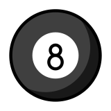 Boule de billard - OpenMoji