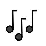 Notes de musique - OpenMoji