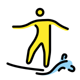 Personne faisant du surf - OpenMoji