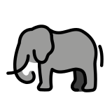 Éléphant - OpenMoji