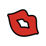 Trace de rouge à lèvres - OpenMoji