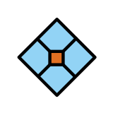 Diamant avec un point - OpenMoji