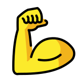 Biceps contracté - OpenMoji
