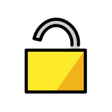 Cadenas ouvert - OpenMoji