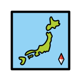 Carte du Japon - OpenMoji