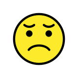 Visage déçu - OpenMoji
