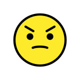 Visage en colère - OpenMoji