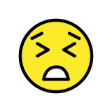 Visage persévérant - OpenMoji
