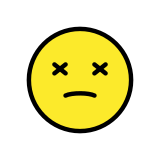 Visage étourdi - OpenMoji