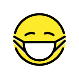 Visage avec masque - OpenMoji