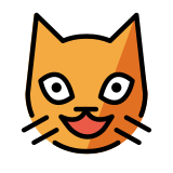 Chat qui sourit - OpenMoji