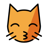 Chat qui fait un bisou - OpenMoji