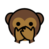 Singe ne rien dire - OpenMoji