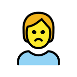 Personne qui boude - OpenMoji