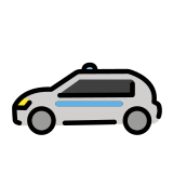 Voiture de police - OpenMoji