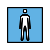 Symbole Toilettes hommes - OpenMoji