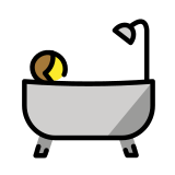 Personne prenant un bain - OpenMoji