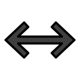 Flèche gauche droite - OpenMoji