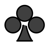 Trèfle cartes - OpenMoji