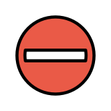 Sens interdit - OpenMoji