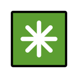 Astérisque huit branches - OpenMoji