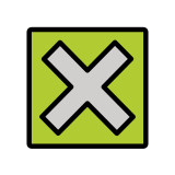Bouton croix - OpenMoji