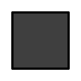 Grand carré noir - OpenMoji