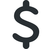 Symbole dollar - Twitter / X