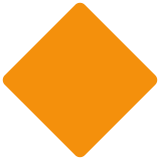 Grand losange orange - Twitter / X