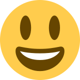 Visage souriant avec de grands yeux - Twitter / X