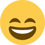 Visage très souriant aux yeux rieurs - Twitter / X