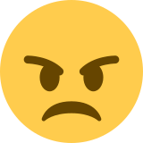 Visage en colère - Twitter / X