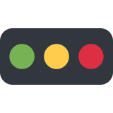 Feu tricolore horizontal - Twitter / X