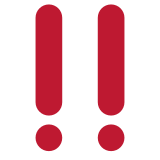 Double point d’exclamation - Twitter / X