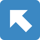 Flèche haut gauche - Twitter / X