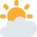 Soleil derrière les nuages - Twitter / X