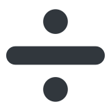 Signe diviser - Twitter / X