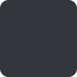 Grand carré noir - Twitter / X